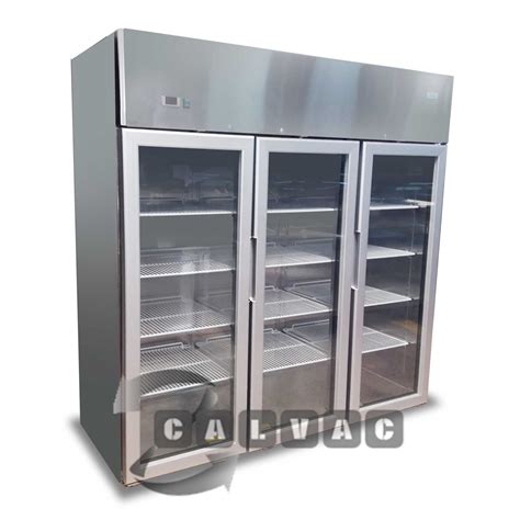 Refrigerador Industrial 3 Puertas Vidrio Aire Forzado CALVAC Equipos
