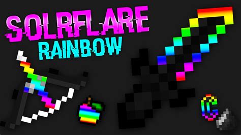 Minecraft Pvp Texture Pack Rainbow Pack Lag Free Solrflares Pack Youtube