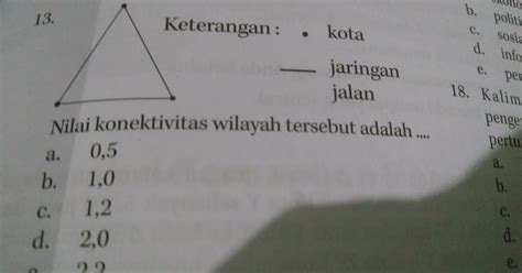 Soal Geografi Kelas 12 Indeks Konektivitas - Butuh Ilmu