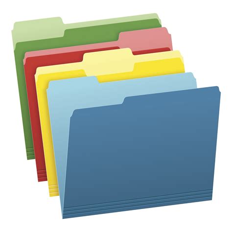 Pendaflex Two Tone Color File Folders Letter Size Assorted Colors