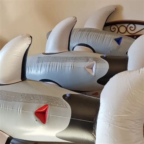 Inflatable Fetish Intex Orca Whale Dolphin Top Looner Pop With Sph