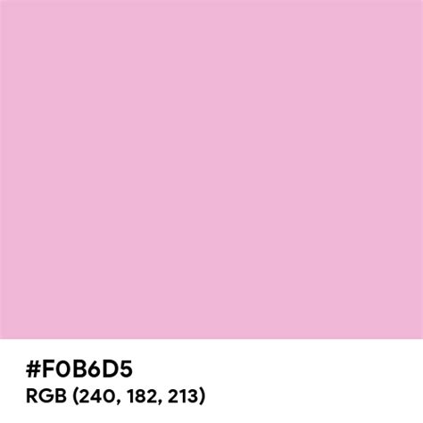 Pastel Pink Color Hex Code Is F0b6d5