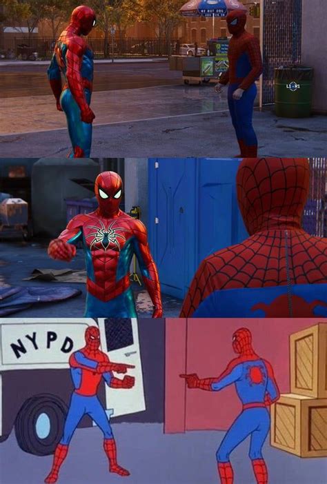 Spidy Meme In Spider Man Ps4 Spiderman Meme Miles Spiderman Spiderman