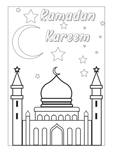 Printables Colouring Ramadan Kareem Poster Hp® Singapore