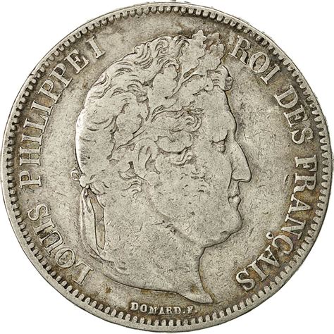 491305 Monnaie France Louis Philippe 5 Francs 1832 Paris Gadoury