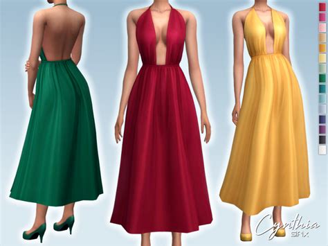 Sifixs Cynthia Dress Cynthia Dress Dresses Sims 4 Dresses
