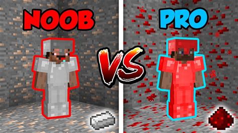 Minecraft Noob Vs Pro Iron Or Redstone Battle In Minecraft Youtube