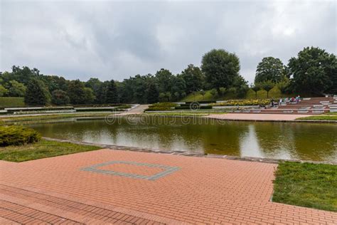 Small Lake And Rosarium In Cytadela Park At Autumn Stock Image Image