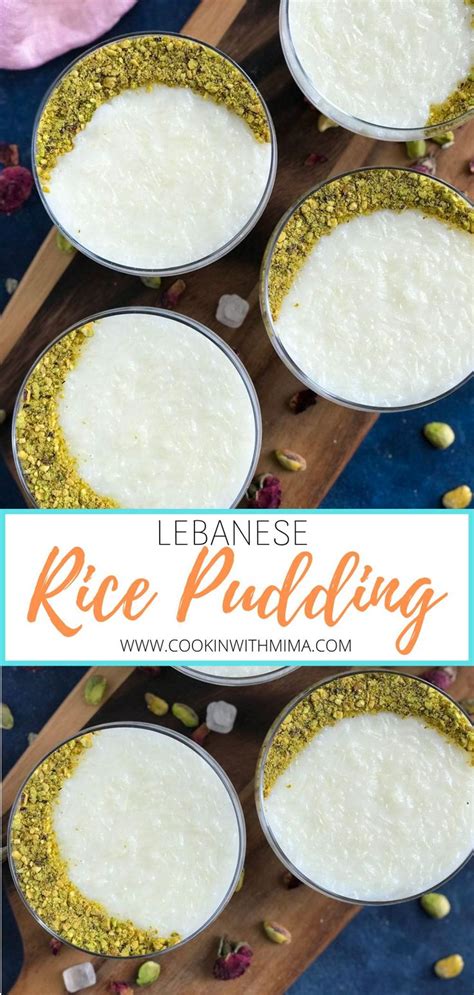Lebanese Rice Pudding Recipe In 2022 Lebanese Desserts Rice