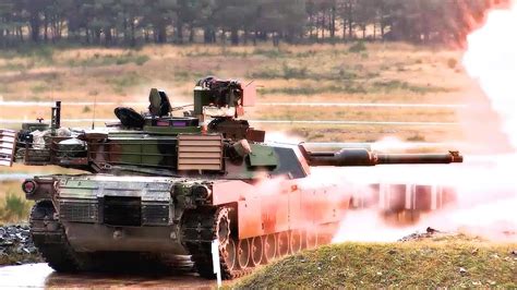Us Military M1 Abrams Tank Awesome Gunnery Range Youtube