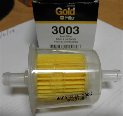 38 Inline Fuel Filter Napa Gold 3003 33003 Plastic In Line Fuel W 3