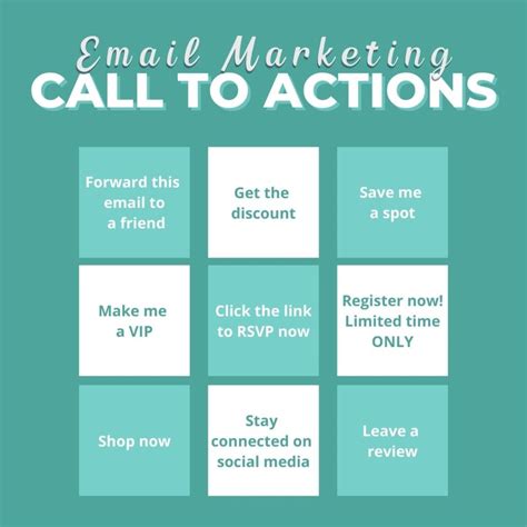 Create A List Of Effective Call To Actions