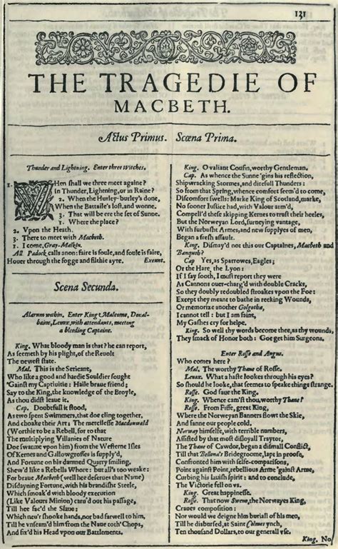 The Tragedy Of Macbeth William Shakespeare 1605 Boekmeternl