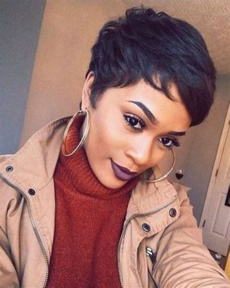 Gorgeous Short Pixie Hairstyles Ideas For Black Women45 In 2020 Black Hair Inspiration Short