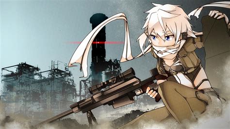 Sword Art Online Gun Gale Online Asada Shino Anime Guns Wallpaper