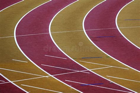 Running Track Stock Photo Image Of Field Lanes Fast 77535394