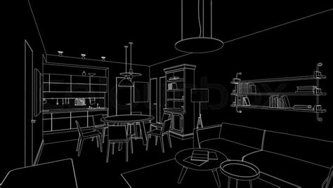 Find the perfect plant black and white stock photos and editorial news pictures from getty images. Interior line drawing on black ... | Stock vector | Colourbox
