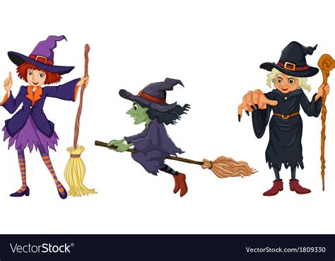 Three Witches Royalty Free Vector Image Vectorstock