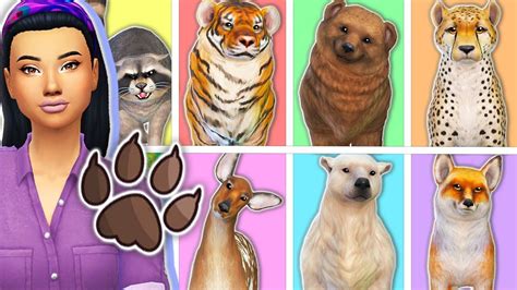 Raising 7 Wild Animals🐾 The Sims 4 Wild Animal Rescue 1 Mini