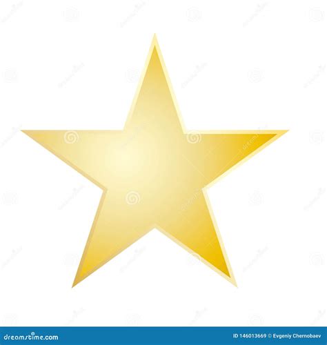 Gold Star Rating Icon Vector Eps10 Star Sign Yellow Star Sign Stock