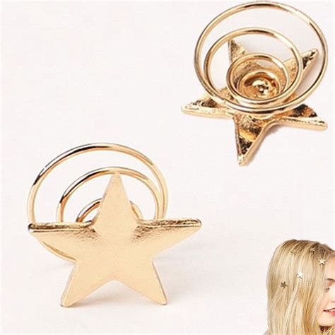 Buy Hot Latest Fashion Gold Color Stars Coil Spring