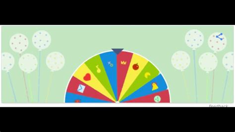 In this game, google is spinning a series of games constantly, and the moment you use a mouse click, the arrow stops. Google Birthday Surprise Spinner - YouTube