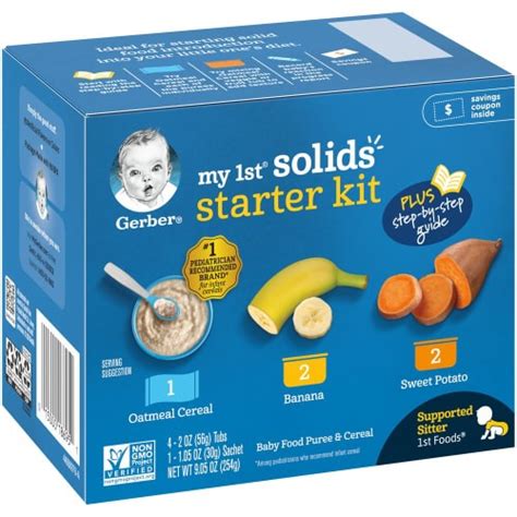 My 1st Solids Oatmeal Banana And Sweet Potato Baby Food Kit Gerber 1 Kit