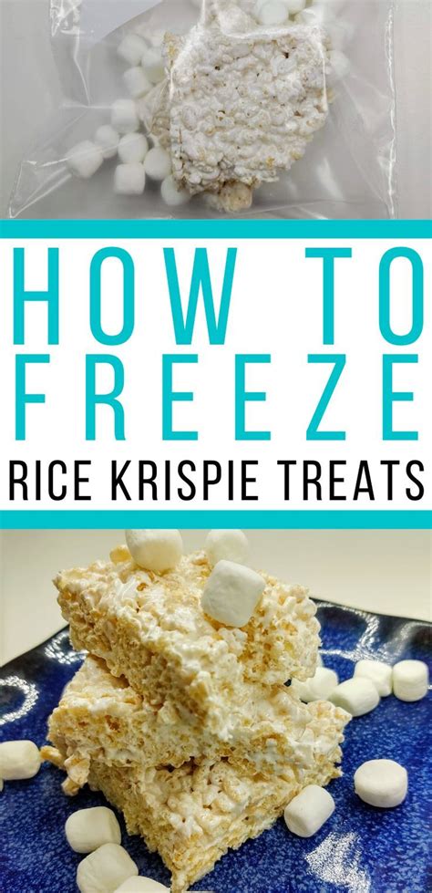 How To Freeze Rice Krispie Treats Freezing Rice Rice Krispie Treats Rice Crispy Bars