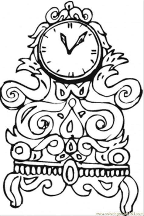 Grandfather clock coloring pages printable. Grandfather Clock Coloring Page at GetColorings.com | Free ...