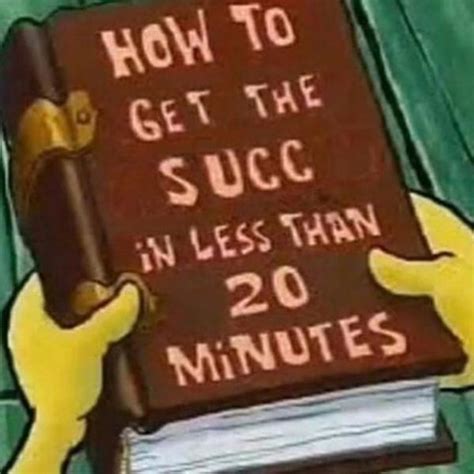 How To Get The Succ In Less The 20 Minutes Succ Know Your Meme