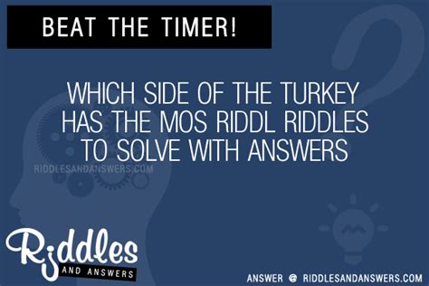 30 Which Side Of The Turkey Has The Mos Riddl Riddles With Answers To