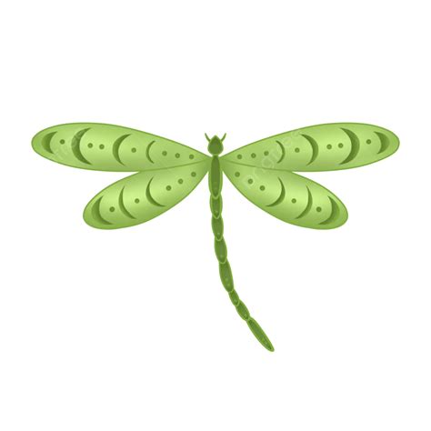 Green Dragonfly Creative Illustration Dragonfly Green Creative Png
