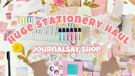 Huge Stationery Haul Ft Journalsay Shop Youtube