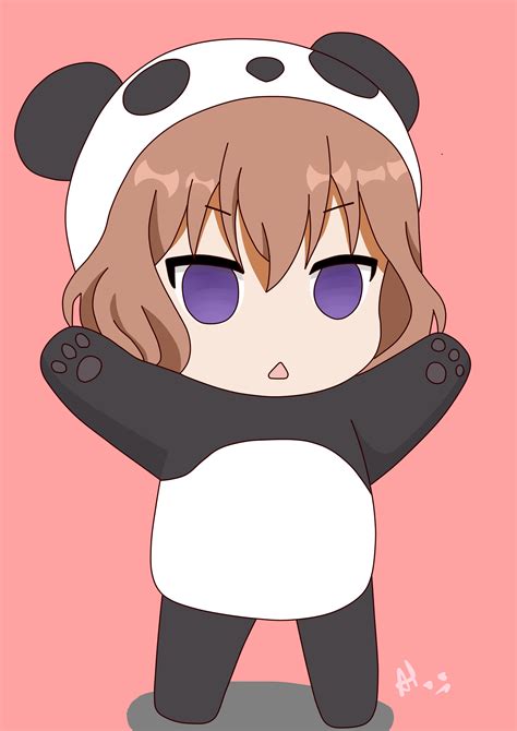 Chibi Character From Anime Tv Series Blend S Panda Anime Girl