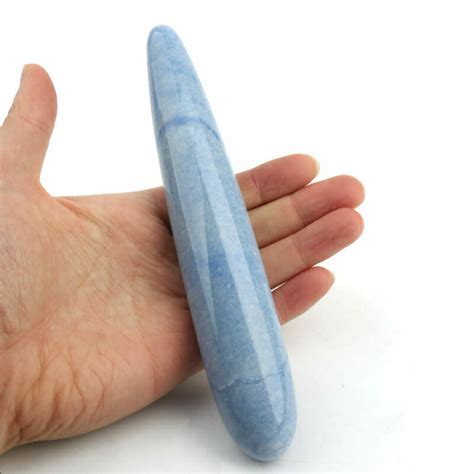 wholesale blue calcite yoni wand supplier ylely