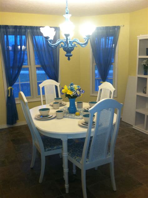 Blue And Yellow Dining Room Yellow Dining Room Room Home