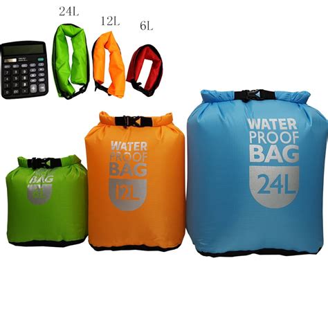 Waterproof Floating Dry Bag 6l12l24l Roll Top Sack Keeps Gear Dry For Travel Boating Kayaking