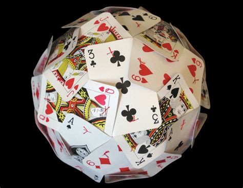 Cardboard structure high quality playing card cardboard has a specific structure. Incredible Pendant Lamp Made From 270 Playing Cards ...