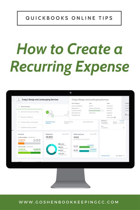 How To Create A Recurring Expense In Quickbooks Online