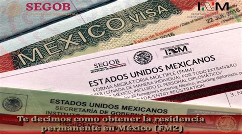 Residencia Permanente En México Fm2 【 2024】