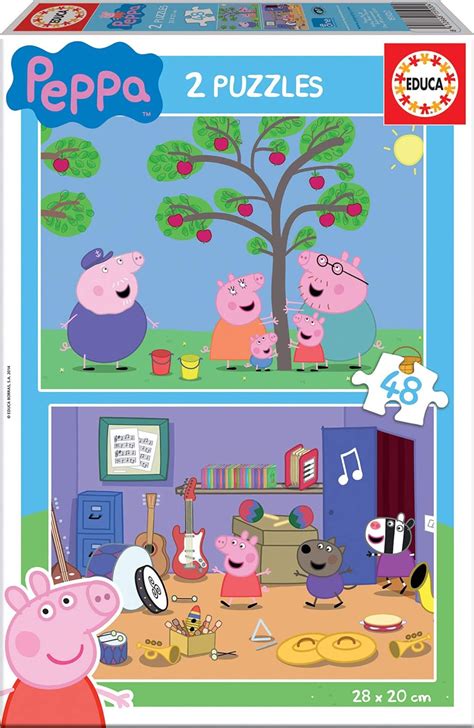 Puzzles Educa 2 Peppa Pig Puzzles 2 X 48 Piezas Uk Toys