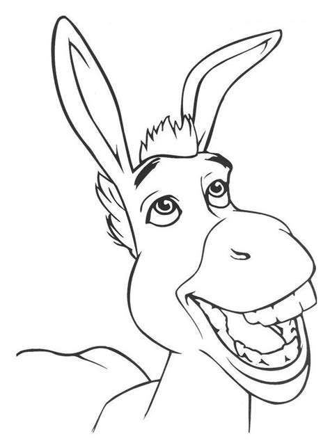 Shrek Donkey Pictures Coloring Home