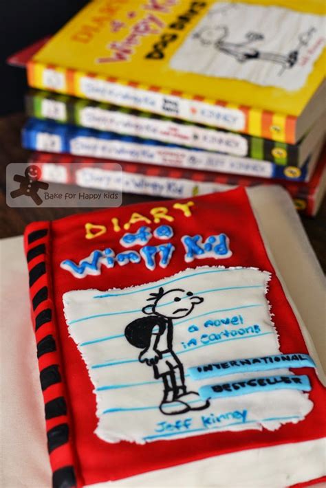 Birthday theme cake flag length: Bake for Happy Kids: Diary of a Wimpy Kid Birthday Cake