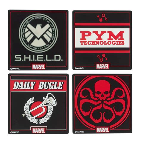 Marvel Official Coaster Set At Mighty Ape Nz