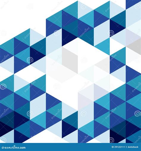 Blue Modern Geometric Design Template Stock Vector Illustration Of