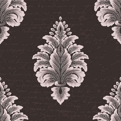 Premium Vector Damask Seamless Pattern Element Vector Classical