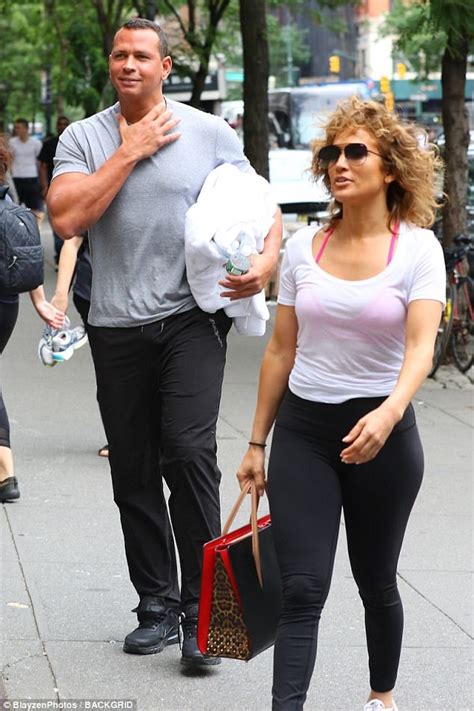 Jennifer Lopez And Alex Rodriguez Hit Gym Together Daily Mail Online