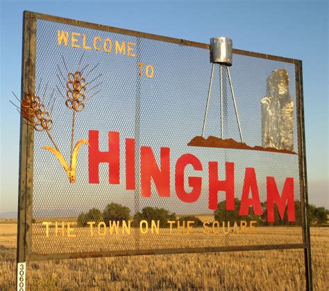 Hingham Sign Hingham Montana Hingham Is Located In Hill Flickr
