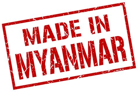 Made In Myanmar Stamp Stock Illustration Download Image Now Badge