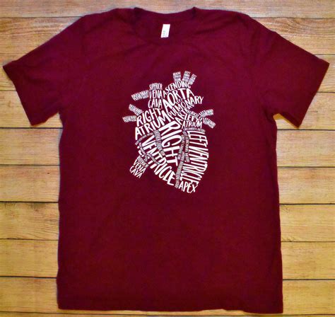 Heart Anatomy Shirt Or Tank Top Cardiac Nurse Shirt Nursing Etsy